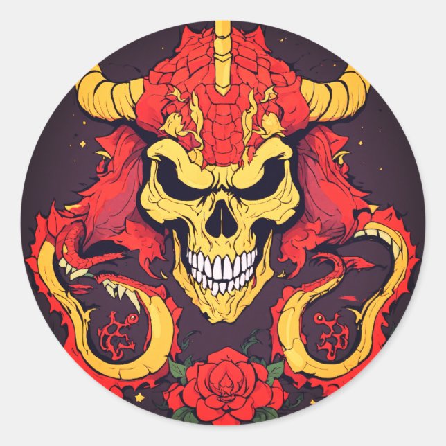 Sticker Rond "Bliss Fleur sauvage" (Devant)