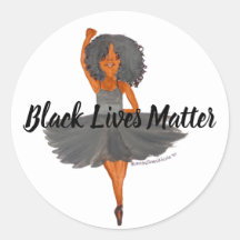 Sticker rond BLM Ballerina