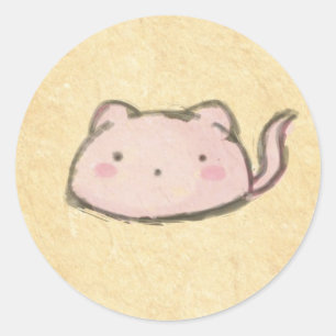 Sticker Rond blobuneko