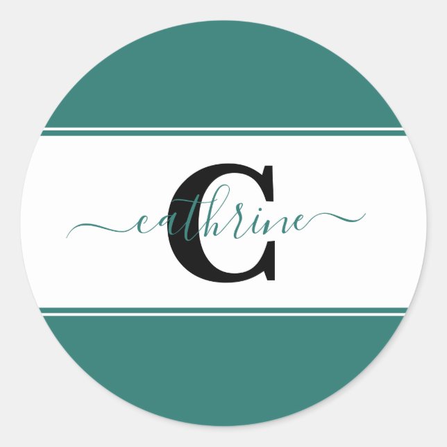 Sticker Rond Bloc de couleur personnalisé (Devant)