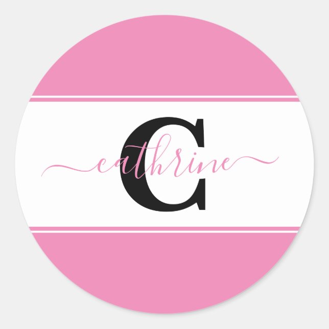 Sticker Rond Bloc de couleur personnalisé  (Devant)