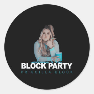 Sticker Rond Bloc Priscilla Bienvenue Au Bloc Py