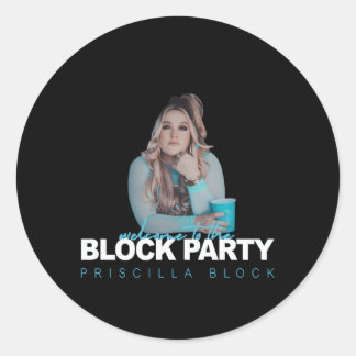 Sticker Rond Bloc Priscilla Bienvenue Au Bloc Py