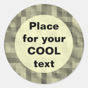 Sticker Rond Blocs - Modèle rond