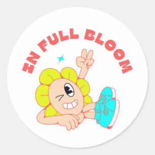 Sticker Rond Bloom & Bounce