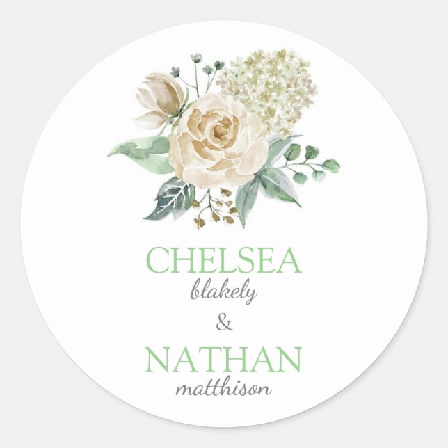 Sticker Rond Blooms du Sud (Devant)