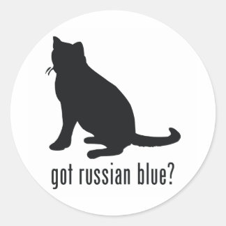 Sticker Rond Blue de Russian