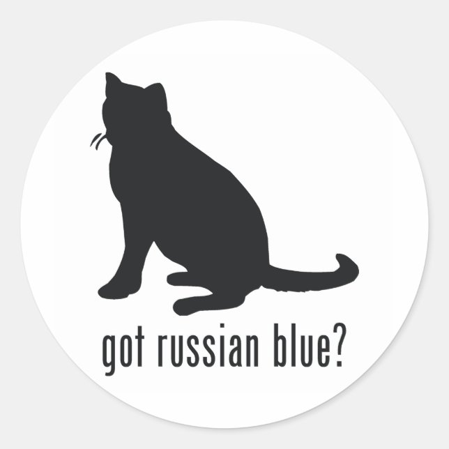 Sticker Rond Blue de Russian (Devant)