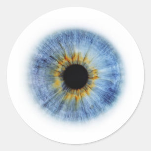 Sticker Rond Blue Eyeball