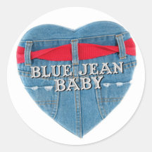 Sticker rond Blue Jean Baby