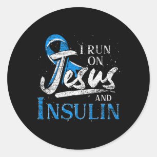 Sticker Rond Blue Ribbon I