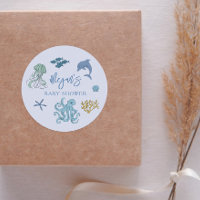Blue Summer Ocean Baby Shower Favoriser
