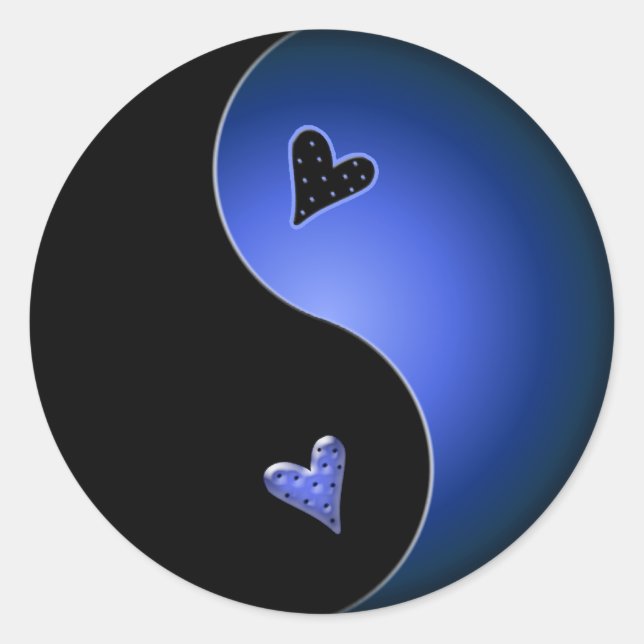 Sticker Rond blue yang (Devant)