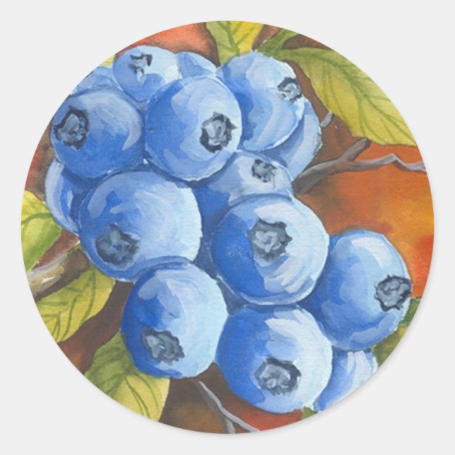 Sticker Rond Blueberges (Devant)
