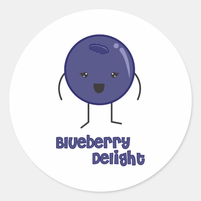 Sticker Rond Blueberry (Devant)