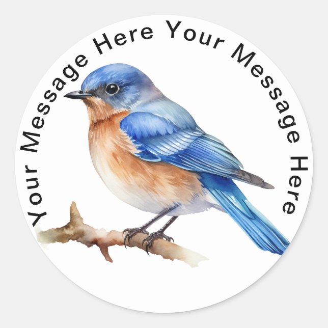 Sticker Rond Bluebird (Devant)