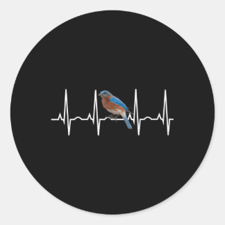 Sticker Rond Bluebird Best Eastern Western Bluebird