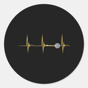 Sticker Rond Bluegrass Banjo Country Music Banjo Instrument