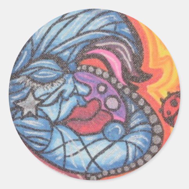 Sticker Rond BlUeMoOn (Devant)