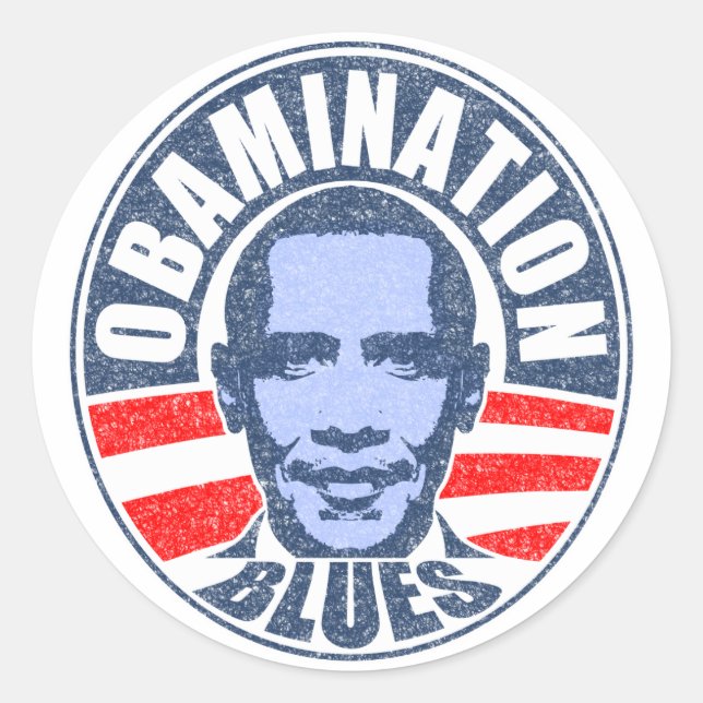 Sticker Rond Blues d'obstruction (Devant)