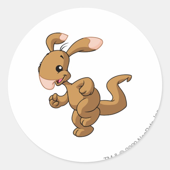 Sticker Rond Blumaroo Brown (Devant)