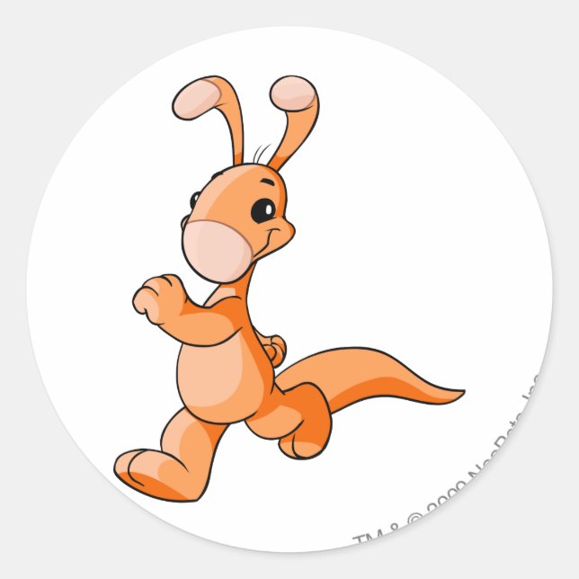 Sticker Rond Blumaroo Orange (Devant)