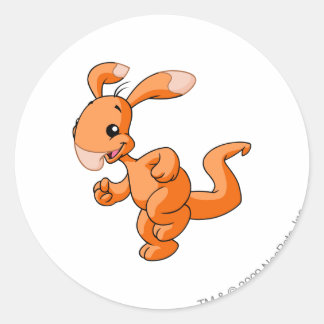 Sticker Rond Blumaroo Orange