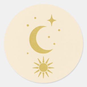 Sticker Rond Blush Celestial