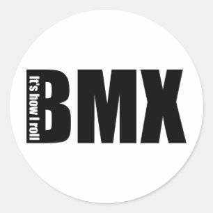 Sticker Rond BMX - Il est comment je roule