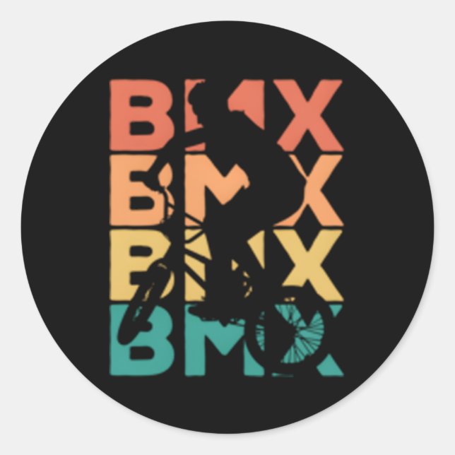 Sticker Rond Bmx Pour Les Voyageurs Bmx (Devant)