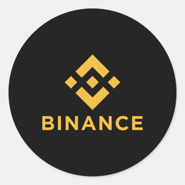Sticker Rond Bnb de crypto-monnaie officiel (Devant)