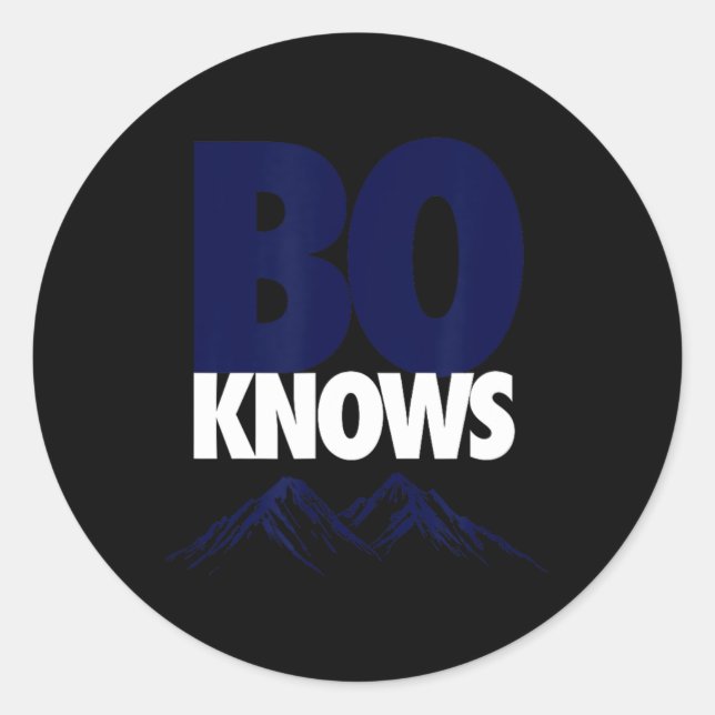 Sticker Rond Bo Connaît Denver Tee - Bo Connaît Merch (Devant)