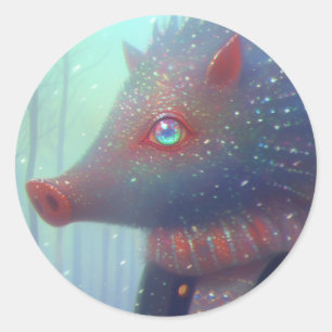 Sticker Rond Boar