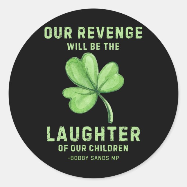 Sticker Rond Bob1 de la liberté irlandaise (Devant)