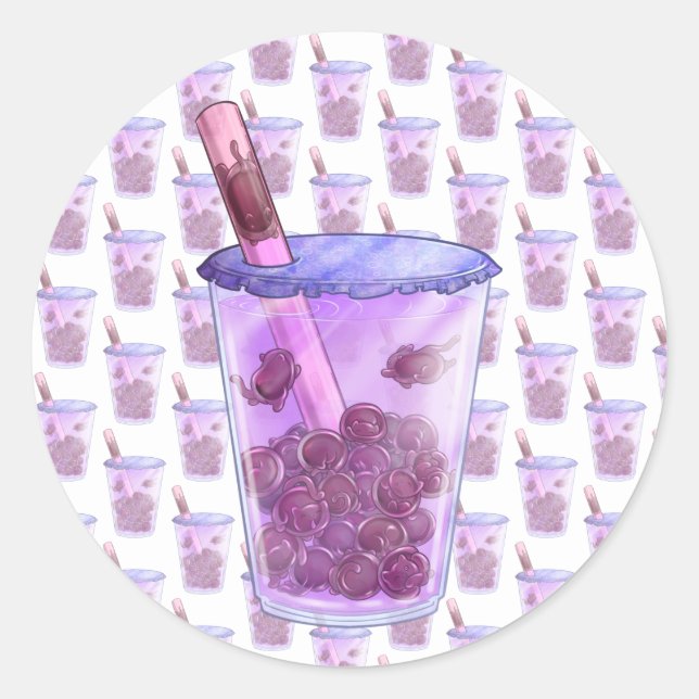 Sticker Rond Boba Cats (Devant)