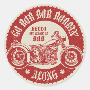 Sticker Rond Bobbin le long