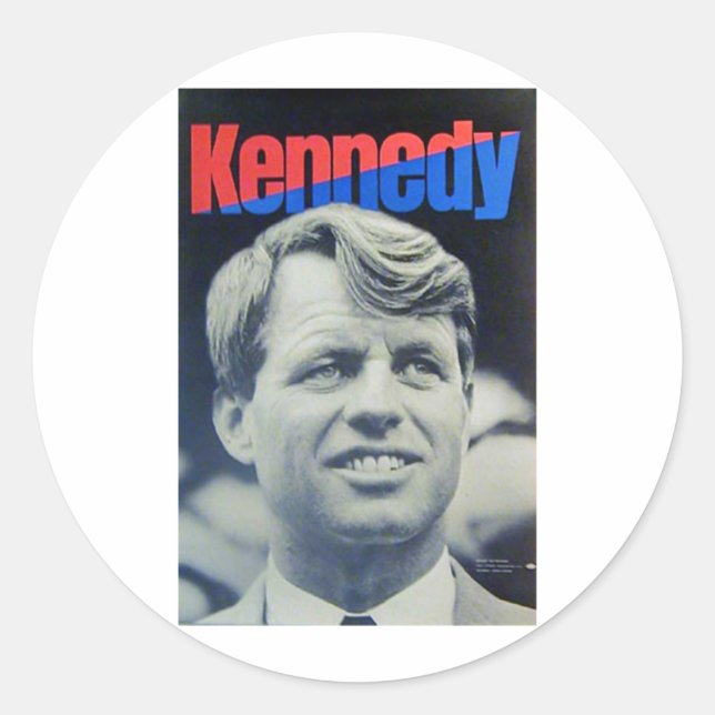 Sticker Rond Bobby Kennedy, 68 ans (Devant)