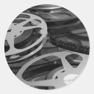 Sticker Rond Bobine de film/autocollant bobine de film