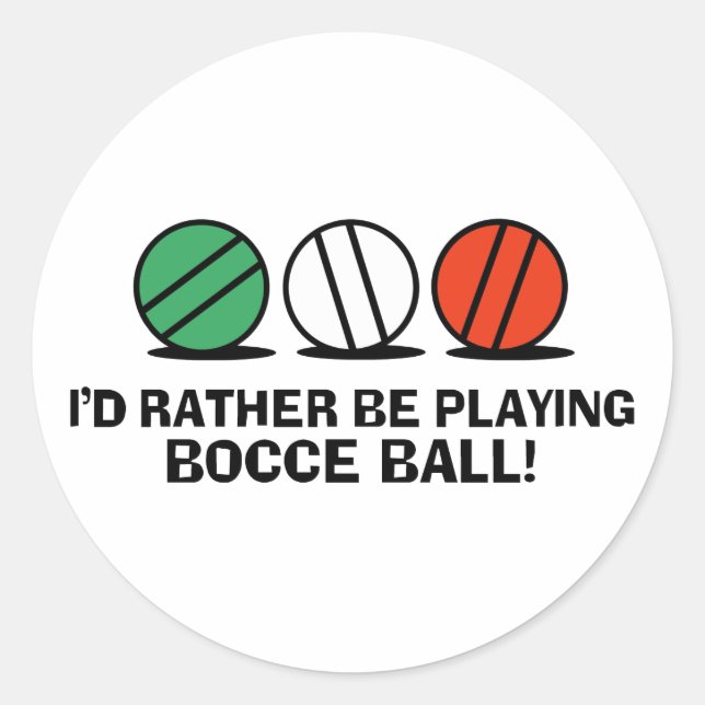 Sticker Rond Bocce Ball (Devant)