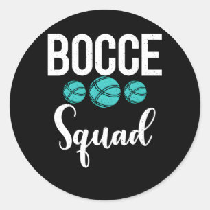 Sticker Rond Bocce Ball Bocce Squad