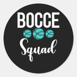 Sticker Rond Bocce Ball Bocce Squad