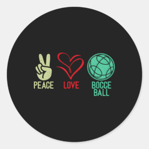 Sticker Rond Bocce d'amour de paix