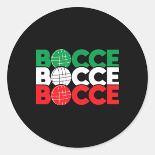 Sticker Rond Bocce - Enthousiaste de jeu de Byll Bowling sur ga