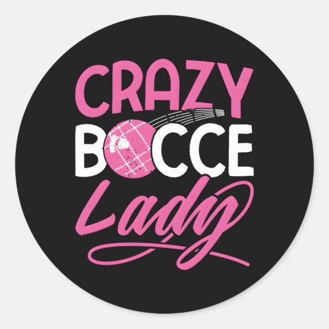 Sticker Rond Bocce fou (Devant)