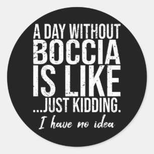 Sticker Rond Boccia drôle idée cadeau sport