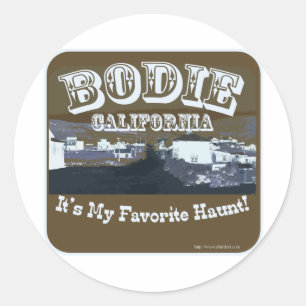 Sticker Rond Bodie hantée Californie