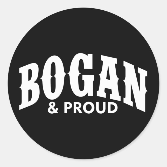 Sticker Rond Bogan & Fiers (Devant)