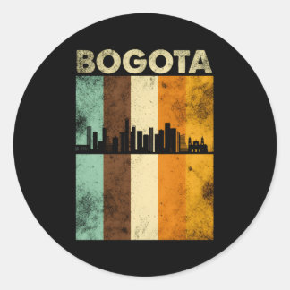 Sticker Rond Bogota Skyline Colombie Colombienne Amérique du Su