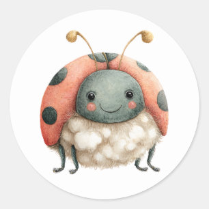 Sticker Rond Bogue d'aquarelle Pastel