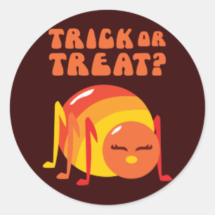 Sticker Rond Bogue d'Halloween